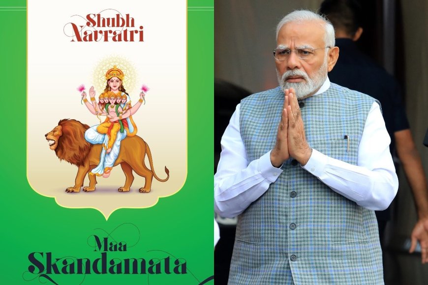 Navratri 2024 Day 5: PM Narendra Modi Seeks Blessings of Maa Skandmata