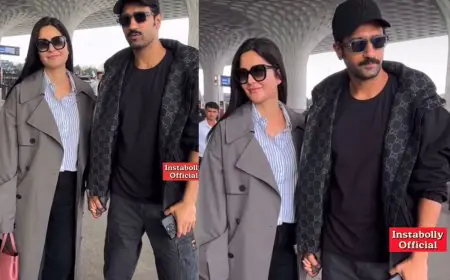 Katrina Kaif and Vicky Kaushal’s Effortless Winter Airport Looks Are Couple Goals