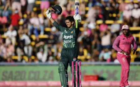 Pakistan Skipper Rizwan Praises Opener Saim Ayub Following SA Series Win