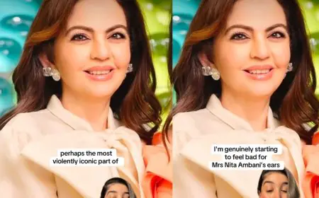Nita Ambani's Diamond ‘Boulder’ Earrings Impress US Influencer, She Says, “I'm Genuinely Starting To Feel Bad”ion
