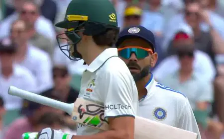 Video: Kohli's Act To Unsettle Konstas Leads To Heated Clash On Field