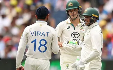 Kohli Escapes Ban After Heated Exchange With Konstas, But Slapped With...