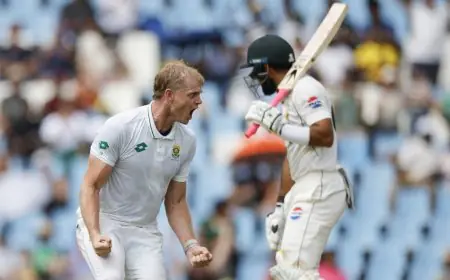 South Africa Debutant Corbin Bosch Hits Jackpot Against Pakistan