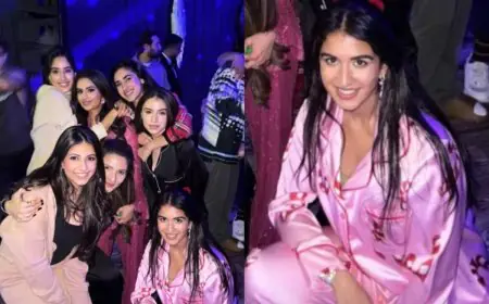 Radhika Merchant Ditches The Gown And Opts For A Pink Nightsuit For Ambani's Jamnagar Christmas Celebrations