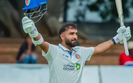 Hashmatullah Shahidi, Brian Bennett Star As Afghanistan Draw Zimbabwe Test