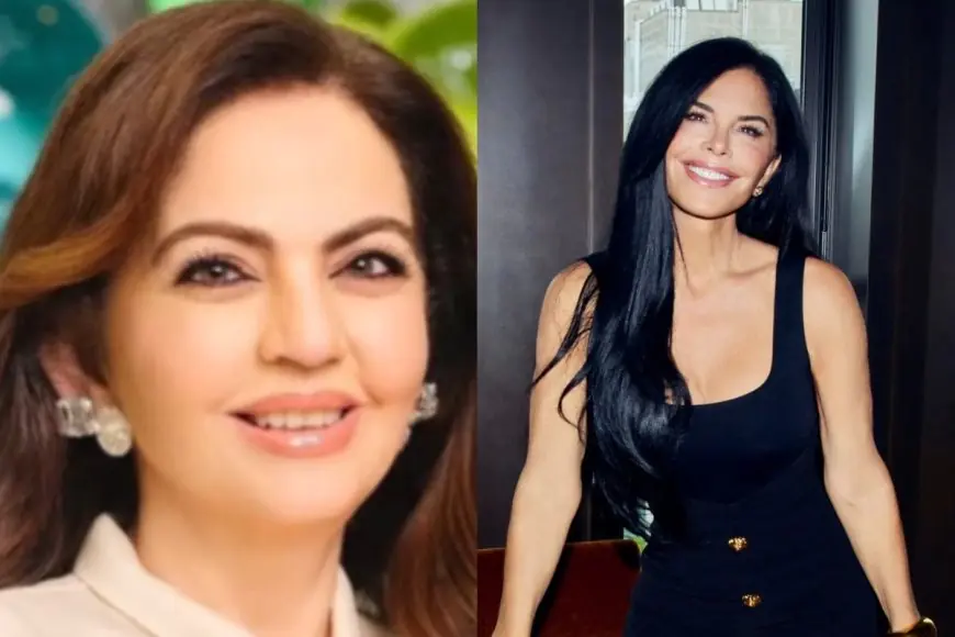 Lauren Sanchez Approves Nita Ambani's Diamond Jewels From The NMACC Arts Cafe Opening