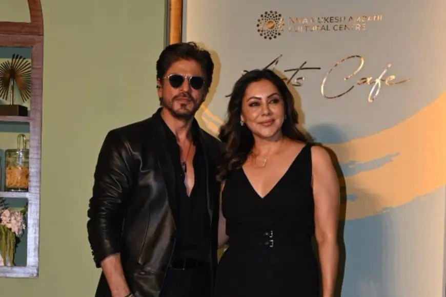 Shah Rukh Khan Stuns In An All Black Outfit At NMACC Event, But His Accessories Steal The Show