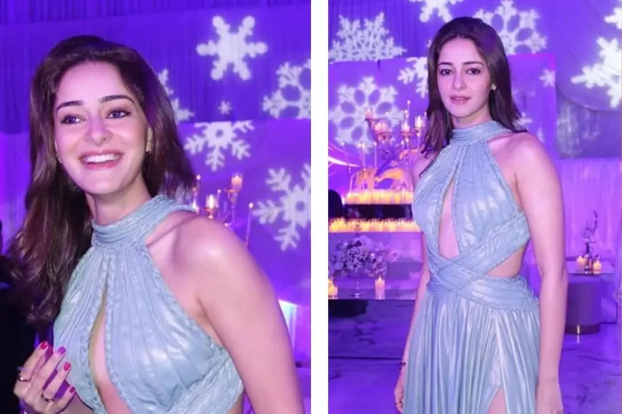 Ananya Panday Brings High-Slit Drama in Tony Ward Couture at Radhika Ambani’s Winter Wonderland Bash