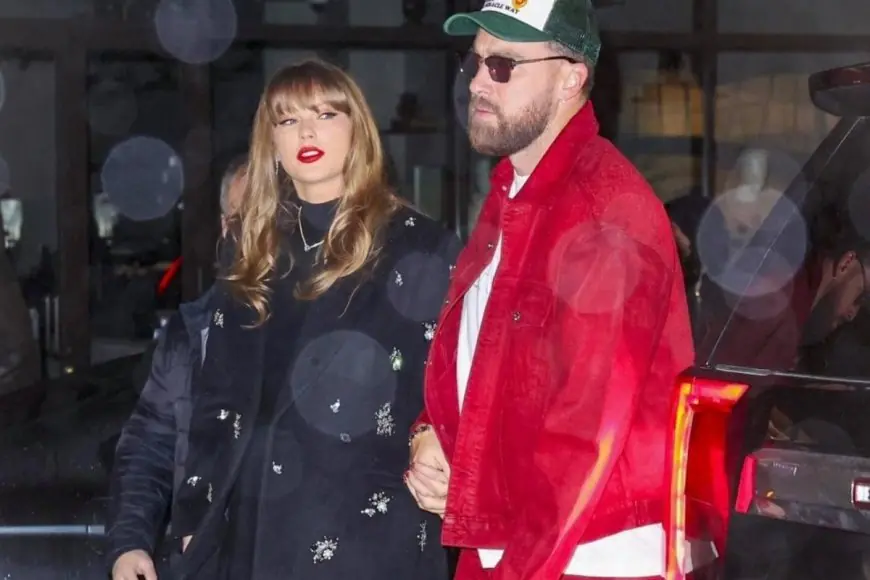 Taylor Swift Picks A Stunning Bejewelled Coat For Her Date Night With Travis Kelce; See Pics