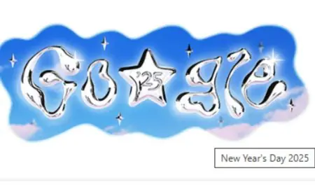 New Year 2025: Google Rings In 2025 With Dazzling Starry Doodle
