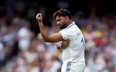 Watch: Pant Left Bruised By Australia Pacers, Responds WIth A Mammoth Six