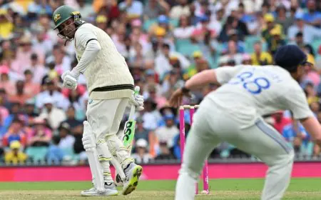 Khawaja's Struggles Against Bumrah Continues, Form Slump Worsens