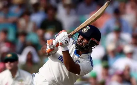 5th Test: Pant's Magical Knock Help India Take 145-Run Lead At Stumps