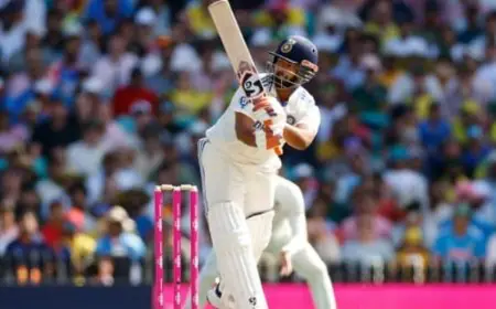 Pant Crosses Massive Milestone After 33-Ball 61 Firework In Sydney Test