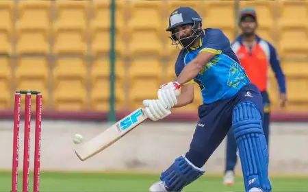 Shami Knocking On Door For CT 2025 Selection, Plays Superb Cameo With Bat