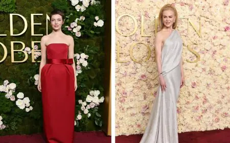 Golden Globes 2025: Emma Stone Debuts Chic Pixie Cut, Nicole Kidman Stuns with Glamorous High Ponytail