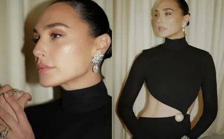 Golden Globes 2025: Gal Gadot Raises The Temperature In A Cutout Detail Giorgio Armani Privé Dress