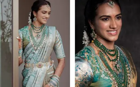 PV Sindhu’s Bridal Look Redefines Elegance with Kanjeevaram Silk and Stunning Jewels