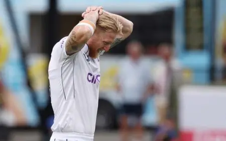 England Skipper Ben Stokes Undergoes Hamstring Operation