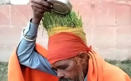 Kumbh Mela 2025: Meet Anaaj Wale Baba – The Yogi Growing Crops On His Head