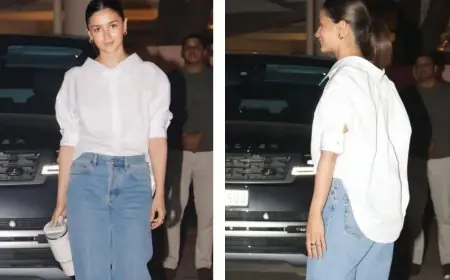 Alia Bhatt Gives the Classic White Shirt and Denim Combo a Trendy Twist