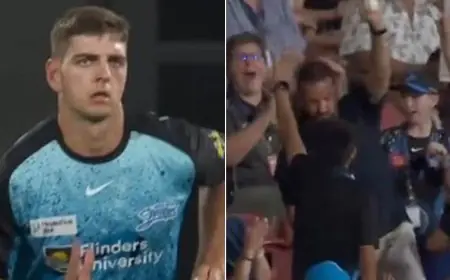 Epic Scenes In BBL: Son Gets Hit For Six, Dad Catches Ball. Watch