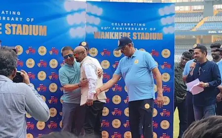 Gavaskar, Kambli Felicitated At Opening MCA's 50th Anniversary Celebrations