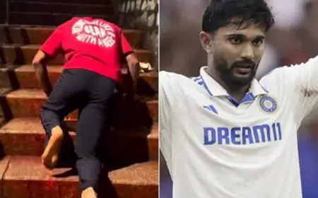 Viral Video: Reddy Climbs Tirupati Stairs On Knees After Return From Aus