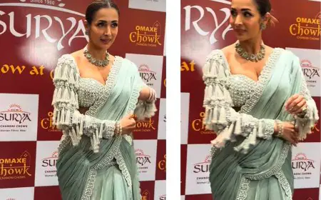 Mint to Be: Malaika Arora’s Whimsical Saree is the Wedding Season Inspo You Need