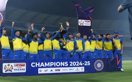 Karnataka Beat Vidarbha In Final To Clinch Fifth Vijay Hazare Trophy Title