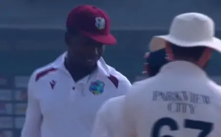Watch: "Come To Graveyard" - Rizwan Mocks Windies Star During Multan Test