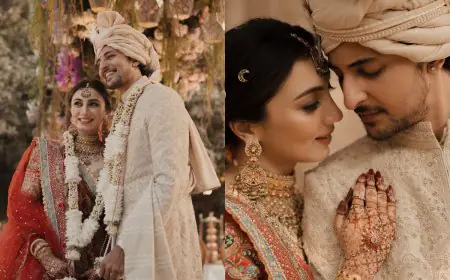 Darshan Raval and Dharal Surela Set Wedding Fashion Goals in Regal Traditional Attire
