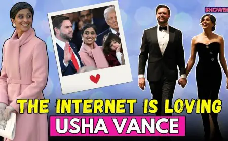 Usha Vance's Loved Up Pic With Her Husband JD Vance At Swearing-In Goes Viral; So Does Her Pink Look