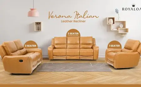 Royaloak Furniture Unveils the Verona Italian Leather Recliner Set – A Touch of Italian Elegance for Your Home