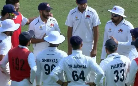 Defending Champions Mumbai Stunned By J&K On Rohit's Ranji Trophy Return