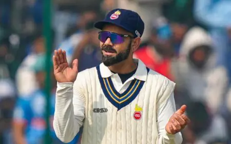 Ranji Trophy Live: Kohli Padded Up As Play Resumes On Day 2; Delhi On Top
