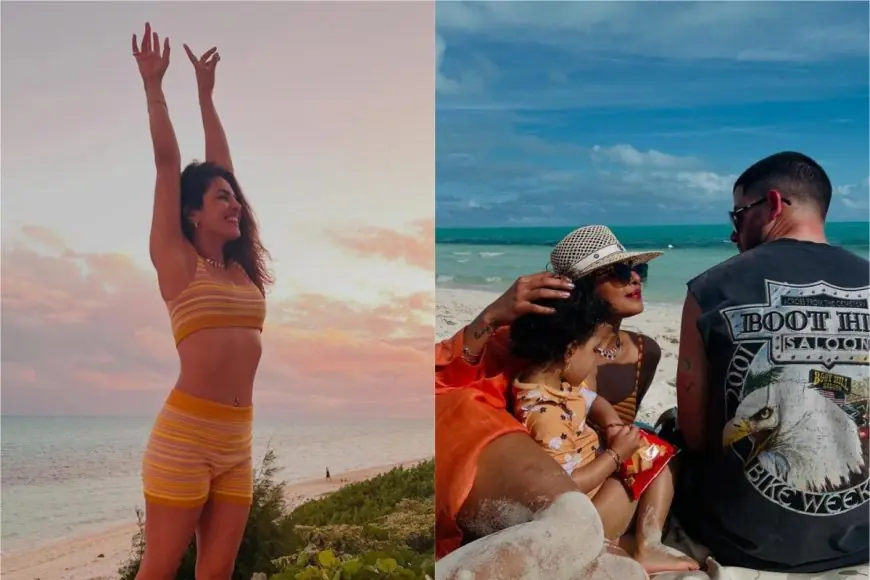 Red, Pink, And Yellow: Inside Priyanka Chopra's Beach Wardrobe From Her Turks And Caicos Island Vacay