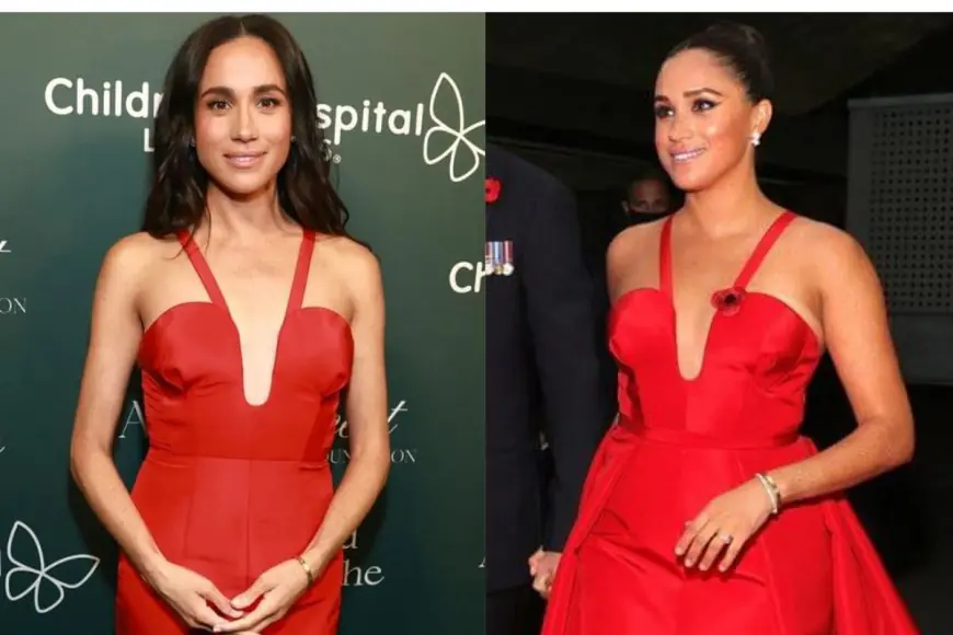 Meghan Markle's Iconic Red-Hued Scarlet Dress Is A Statement Of Confidence 