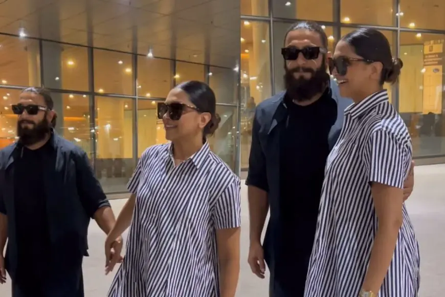 Deepika and Ranveer’s Airport Chic: Deepika’s ₹79,100 Poplin Slit Shirt Is the Perfect Mix of Chic and Comfy