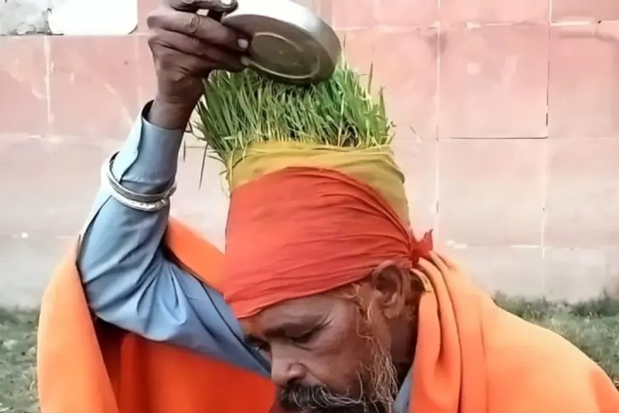 Kumbh Mela 2025: Meet Anaaj Wale Baba – The Yogi Growing Crops On His Head