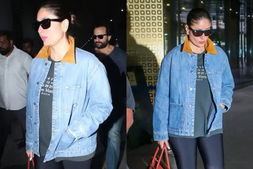 Kareena Kapoor Khan’s Airport Look: Denim, Luxe, and a Dash of Birkin Magic