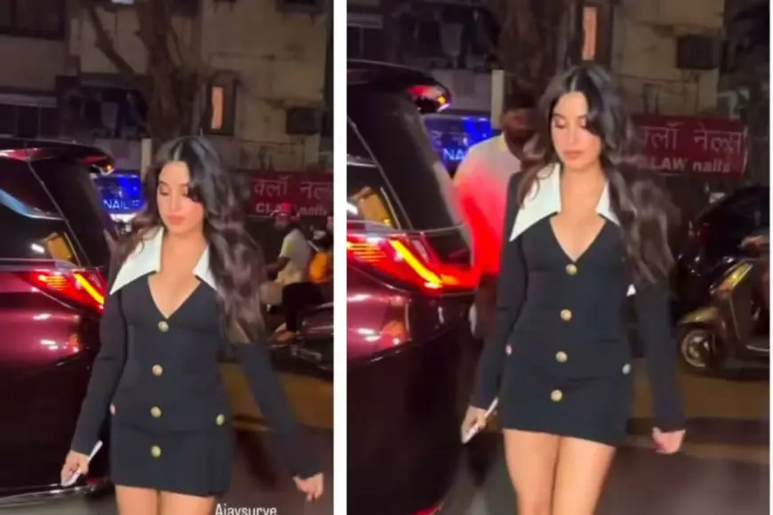 Janhvi Kapoor Turns Heads at Los Cavos in Monochrome Elegance