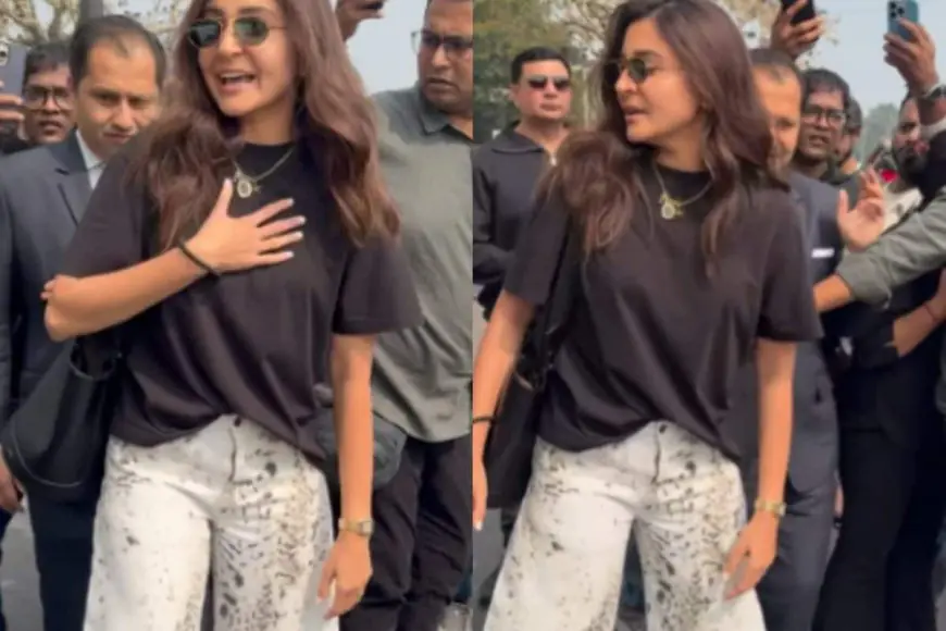 Anushka Sharma Sets A Funky Statement In A Pair Of Stylish Leopard-Print Jeans