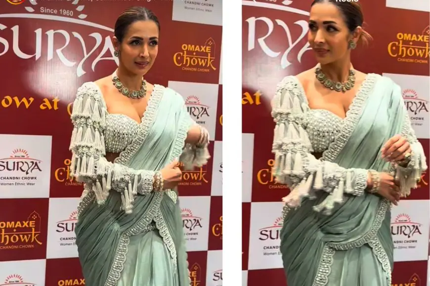 Mint to Be: Malaika Arora’s Whimsical Saree is the Wedding Season Inspo You Need