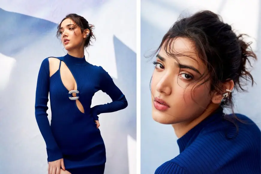 Cut-Out for Greatness: Medha Shankr Slays in Electric Blue Elegance