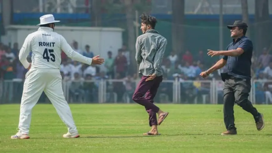 Video: Fan Invades Ranji Match To Meet Rohit, India Captain Does This