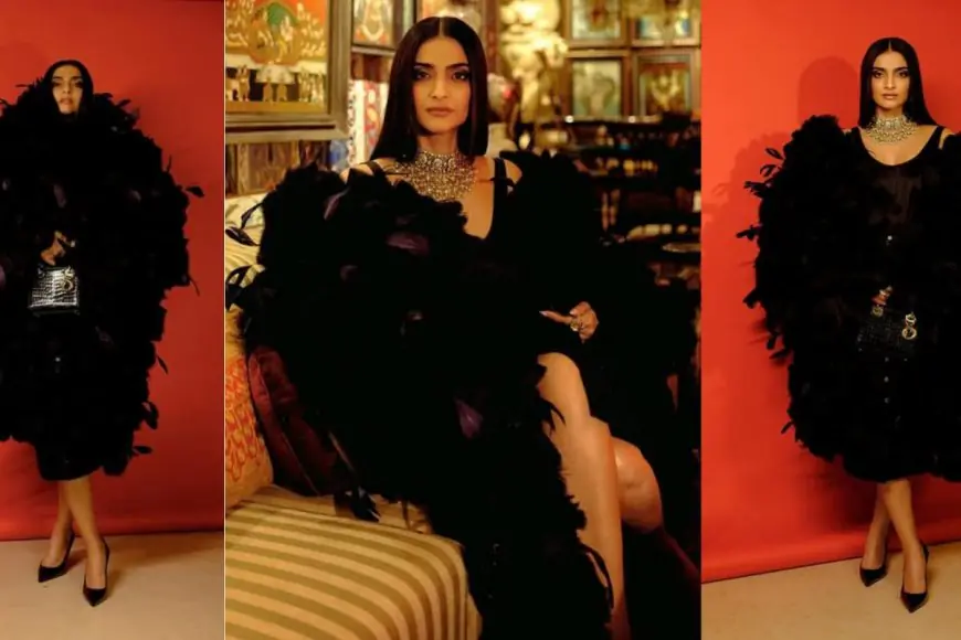 Sonam Kapoor’s Feisty Feather Jacket Brought The Drama To Sabyasachi’s Show 