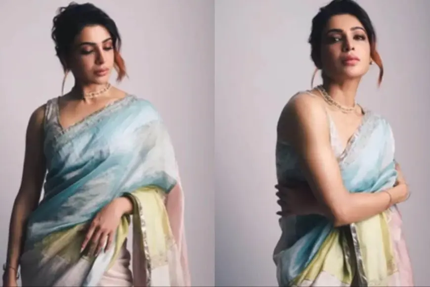 Samantha Ruth Prabhu's Pastel Saree Look Is The Ultimate Minimal Aesthetic Style You Are Looking For