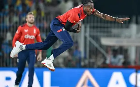 Jofra Archer's Brutal Delivery Fractures India Star's Finger, Out For...