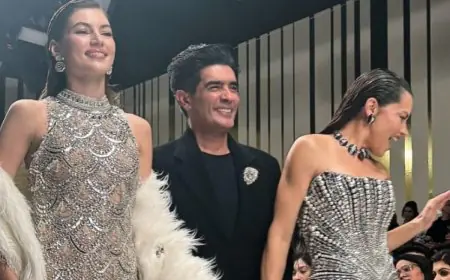 Manish Malhotra’s World Collection: Dubai Celebrated By Models Adriana Lima, Valery Kaufman
